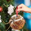 Kaiser Roll Christmas Decorations for Tree Bread Personalized Christmas Ornament Cute Food Ceramic Farmhouse Hanging Ornaments Holiday Christmas Keepsake New Year Gifts, 3 Inch view 4