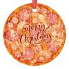 Christmas Ornaments Ham Pizza Ornaments for Christmas Trees Pizza Ceramic Cute Food Ornaments Personalized Christmas Ornaments 2022 Keepsake Holiday Christmas Decor, 3 Inch view 1