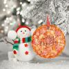 Christmas Ornaments Ham Pizza Ornaments for Christmas Trees Pizza Ceramic Cute Food Ornaments Personalized Christmas Ornaments 2022 Keepsake Holiday Christmas Decor, 3 Inch view 3