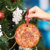 Christmas Ornaments Ham Pizza Ornaments for Christmas Trees Pizza Ceramic Cute Food Ornaments Personalized Christmas Ornaments 2022 Keepsake Holiday Christmas Decor, 3 Inch view 4