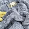 keusyoi Home Thick Bed Blanket Double Sided Lamb Cashmere Fleece Plaid Blankets Winter Warm Throw Sofa Cover Bedspread view 3