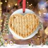 Cheese Crackers Christmas Tree Ornaments Personalized Christmas Ornament Funny Food Ceramic Farmhouse Hanging Ornaments Holiday Home Decor Christmas Keepsake New Year Gifts, 3 Inch view 2