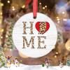 Christmas Ornaments Indiana Christmas Tree Ornaments Leopard Print Home Red Heart Ceramic Home State Ornaments Personalized Christmas Ornaments 2022 Keepsake Holiday Christmas Decor, 3 Inch view 2