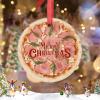 Christmas Ornaments American Pizza Christmas Tree Ornaments Pizza Ceramic Funny Food Ornaments Personalized Christmas Ornaments 2022 Keepsake Holiday Christmas Decor, 3 Inch view 2
