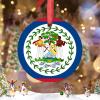Christmas Ornaments Belize Flag Ornaments for Christmas Trees Country City Souvenir Ceramic Belize Ornaments Personalized Christmas Ornaments 2022 Keepsake Holiday Christmas Decor, 3 Inch view 2