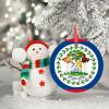 Christmas Ornaments Belize Flag Ornaments for Christmas Trees Country City Souvenir Ceramic Belize Ornaments Personalized Christmas Ornaments 2022 Keepsake Holiday Christmas Decor, 3 Inch view 3