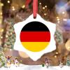 Christmas Ornaments Germany Flag Christmas Tree Ornaments Country City Souvenir Ceramic Germany Ornaments Personalized Christmas Ornaments 2022 Keepsake Holiday Christmas Decor, 3 Inch view 2