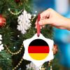 Christmas Ornaments Germany Flag Christmas Tree Ornaments Country City Souvenir Ceramic Germany Ornaments Personalized Christmas Ornaments 2022 Keepsake Holiday Christmas Decor, 3 Inch view 4