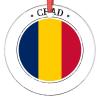 Chad Flag Christmas Ornaments 2022 Country City Souvenir Ornaments for Christmas Trees Personalized National Flag Porcelain Christmas Ornaments Holiday Christmas Keepsake New Year Gifts, 3 Inch view 1