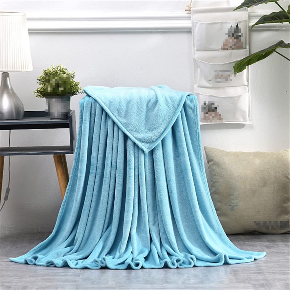 keusyoi Soft Warm Coral Fleece Blanket Winter Sheet Bedspread Sofa Throw Blankets Light Thin Flannel Blankets