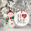 West Virginia Christmas Decorations for Tree Personalized US State Christmas Ornament Leopard Print Home Red Heart Ceramic Hanging Ornaments Holiday Christmas Keepsake New Year Gifts, 3 Inch view 3