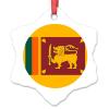 Sri Lanka Flag Christmas Ornaments 2022 Country City Souvenir Christmas Tree Ornaments Personalized National Flag Porcelain Christmas Ornaments Holiday Christmas Keepsake New Year Gifts, 3 Inch view 1