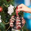 Christmas Ornaments BBQ Lamb Skewers Ornaments for Christmas Trees BBQ Barbecue Ceramic Cute Food Ornaments Personalized Christmas Ornaments 2022 Keepsake Holiday Christmas Decor, 3 Inch view 4