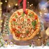 Mexican Pizza Christmas Tree Ornaments Personalized Christmas Ornament Funny Food Ceramic Farmhouse Hanging Ornaments Holiday Home Decor Christmas Keepsake New Year Gifts, 3 Inch view 2