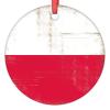 The Flag of Poland Ornaments for Christmas Trees Personalized Patriotic Christmas Ornaments 2022 Country City Souvenir Hanging Ornaments Holiday Christmas Keepsake New Year Gifts, 3 Inch view 1