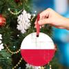 The Flag of Poland Ornaments for Christmas Trees Personalized Patriotic Christmas Ornaments 2022 Country City Souvenir Hanging Ornaments Holiday Christmas Keepsake New Year Gifts, 3 Inch view 4