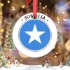 Somalia Flag Christmas Ornaments 2022 Country City Souvenir Christmas Decorations for Tree Personalized National Flag Porcelain Christmas Ornaments Holiday Christmas Keepsake New Year Gifts, 3 Inch view 2