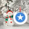 Somalia Flag Christmas Ornaments 2022 Country City Souvenir Christmas Decorations for Tree Personalized National Flag Porcelain Christmas Ornaments Holiday Christmas Keepsake New Year Gifts, 3 Inch view 3