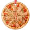 Margherita Pizza Christmas Ornaments Personalized Christmas Ornaments 2022 Cute Food Ornaments for Christmas Trees Hanging Ornaments Holiday Christmas Keepsake New Year Gifts, 3 Inch view 1