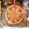 Margherita Pizza Christmas Ornaments Personalized Christmas Ornaments 2022 Cute Food Ornaments for Christmas Trees Hanging Ornaments Holiday Christmas Keepsake New Year Gifts, 3 Inch view 2