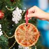 Margherita Pizza Christmas Ornaments Personalized Christmas Ornaments 2022 Cute Food Ornaments for Christmas Trees Hanging Ornaments Holiday Christmas Keepsake New Year Gifts, 3 Inch view 4