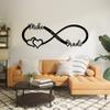 Custom Infinity Metal Sign, Infinity Heart Metal Wall Art with Names & Date, Personalized Name Sign Heart Wall Dcor, Anniversary Wedding Gifts for Couple 2025 view 2