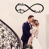Custom Infinity Metal Sign, Infinity Heart Metal Wall Art with Names & Date, Personalized Name Sign Heart Wall Dcor, Anniversary Wedding Gifts for Couple 2025 view 4