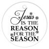 Christmas Ornament Funny Santa Joke Christmas Tree Ornaments Jesus is The Reason for The Season Ornament 3" Ceramic Elegant Christmas Hanging Ornaments view 3
