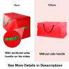 Christmas Tree Storage Bag - Fits Up to 9 Foot, Durable Large Container Protects from Dust, Reinforced Wide Handle and Dual Zipper - Heavy Duty to Hold 9ft Artificial Tree, Red view 4