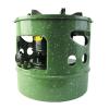 HEBEHO Portable Kerosene Stove, 10 Wick, Handy Small Kerosene Cooking Burner for Outdoor Camping Picnic Burner Furnace, for 3-4 People, Green view 2