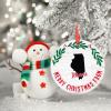 Illinois Ornaments Personalized Home State Christmas Ornaments 2022 Merry Christmas Wreath Christmas Decorations for Tree Illinois Hanging Ornaments Holiday Christmas Keepsake New Year Gifts, 3 Inch view 3