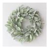 Christmas Wreath for Front Door Green Christmas Wreath Artificial Rabbit Ear Grass Wreath Simple and Modern Xmas Wreath Wreath Decorations for Front Door 40cm Wreath Decorations view 1