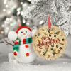 Christmas Ornaments Classic Pizza Christmas Decorations for Tree Pizza Ceramic Funny Food Ornaments Personalized Christmas Ornaments 2022 Keepsake Holiday Christmas Decor, 3 Inch view 3