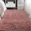 Heavyoff Fluffy Shaggy Area Rugs for Bedroom, Soft Non-Slip Plush Carpet Feet Floor Mats Rectangular Cozy Rug for Nursery Room Living Room Pink 1, 1.6 ft x 5.2 ft view 1