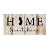 Alioyoit Wood Sign Plaque Home Sweet Home New Jersey State Retro Wood Door Hanger Plaque Rustic Wooden Wall Pediment Wall Hanging Door Sign Wall Hanging Decor for Garden Living Room 6x12 Inch view 1