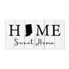 Alioyoit Shabby Chic Style Rustic Wooden Pallet Sign Home Sweet Home Indiana State Wood Family Sign Family Sign Antique Farmhouse Wall Hanging Decorations for Garden Deck 6x12 Inch view 1