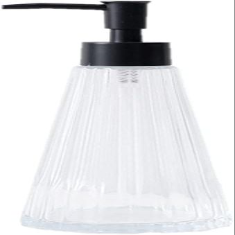 EKAYG Fashion soap Dispenser Soap Dispenser Lotion Bottle Pump Bottles Clear Glass Compatible with Bathroom Kitchen Hotel Restaurant