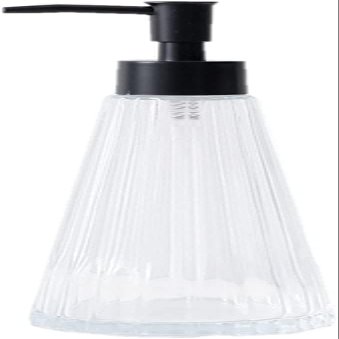 EKAYG Fashion soap Dispenser Soap Dispenser Lotion Bottle Pump Bottles Clear Glass Compatible with Bathroom Kitchen Hotel Restaurant