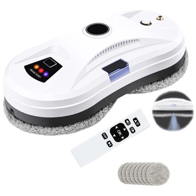 UIBAO Window Cleaner Robot,Smart Window Vacuum Cleaner with Automatic Water Spray,Glass Cleaning Robot with Remote Control,for Interior/Exterior Highrise Windows