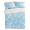 3 Pieces Duvet Cover Cal King Bedding Sets White Feather Blue Gradient Back Luxury Soft Comforter Cover with Pillowcases Farm Bird Plumage Ombre Art Microfiber Quilt Covers Set for Bedroom Decor view 2