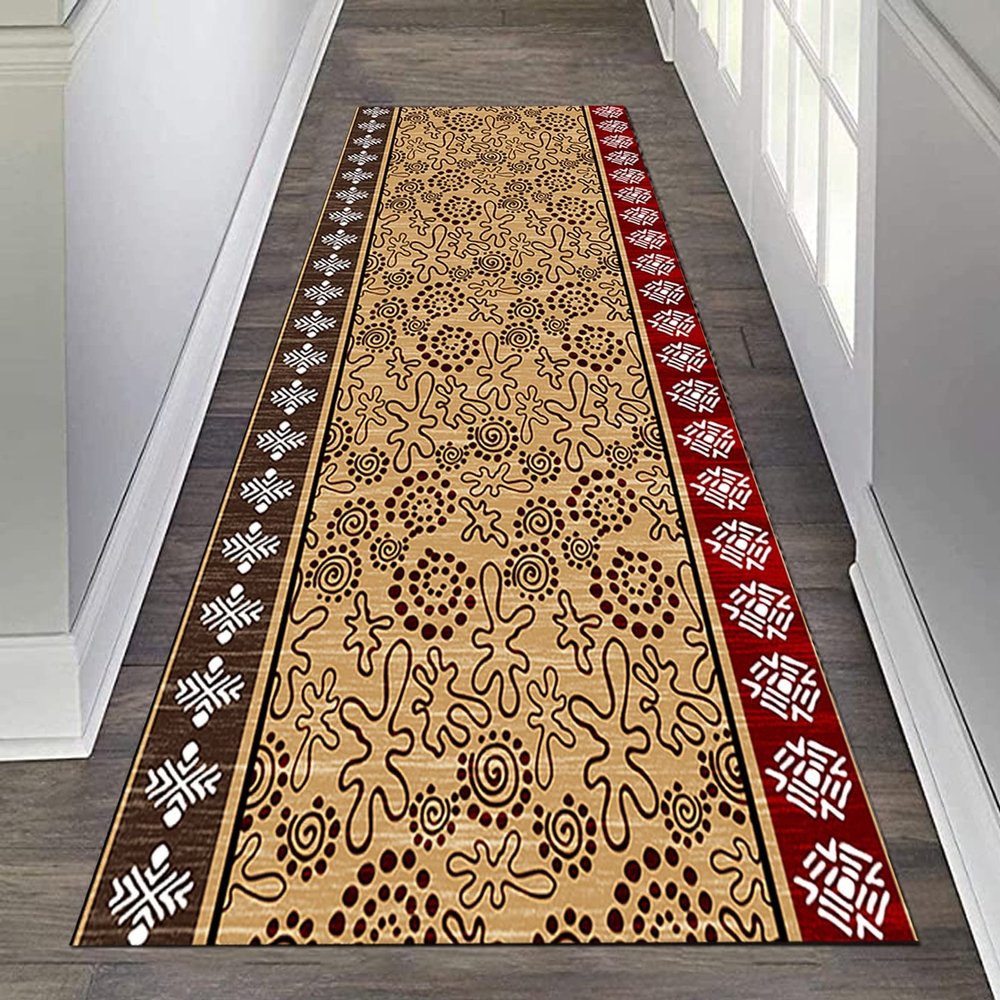 GRAPKS Long Carpet Runners with Non Slip Backing60cm/70cm/80cm/100cm Wide Indoor Outdoor Corridor/Kitchen/Bedroom/LivingRoom/Entryway Runners Rug (Size : 2 ft x 16.4 ft)