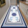 Contemporary Hallways Carpet Runners Classic Blue Washable Area Rug Kitchen Entryway Stair Passage Narrow Runner Rug 60cm/70cm/80cm/100cm Wide (Size : 2 ft x 19.7 ft) view 1