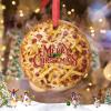 Calabrese Pizza Christmas Ornaments Personalized Christmas Ornaments 2022 Funny Food Ornaments for Christmas Trees Hanging Ornaments Holiday Christmas Keepsake New Year Gifts, 3 Inch view 2