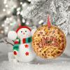 Calabrese Pizza Christmas Ornaments Personalized Christmas Ornaments 2022 Funny Food Ornaments for Christmas Trees Hanging Ornaments Holiday Christmas Keepsake New Year Gifts, 3 Inch view 3