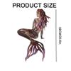 JILIP Mermaid Metal Wall Art, Abstract Hanging Wall Sculptures, Metal Signs Wall Silhouette Art, for Bedroom Bathroom Swimming Pool Wall and Patio (Size : 23.6IN/60cm) view 2
