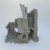 HERO Creations Ruined Small House Miniature, Gray/Unpainted view 1