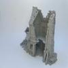 HERO Creations Ruined Small House Miniature, Gray/Unpainted view 2