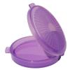Tupperware 7 Day Pill Keeper Divided Organizer Round Clamshell Purple Set view 3