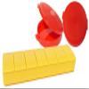 Tupperware 7 Day Pill Keeper Divided Organizer Round Clamshell Yellow and Red Set view 2