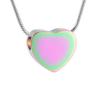 SHEIL Blank Small Heart Ash Keepsake Urns Necklace Pet Dog Cat Memorial Urn Necklace Hold Ashes Cremation Jewelry Pendants Women,2 view 1